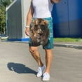 thumbnail image 3 of Daiia Hawaiian Swimming Lion Mens Woven Stretch Pajama Short,Short Pajama Pants-XX-Large, 3 of 7