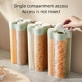 thumbnail image 5 of Airtight Food Storage Container, BPA Free PP Cereal Dispenser Large Kitchen Storage Keeper with Lids and Compartments for Grain, Sugar, Flour, Rice, Nuts, Snacks, 3L, 5 of 5