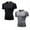 Black+Grey, variant on YUSHOW 2 Pack Mens Compression Shirts Short Sleeve Athletic Cool Dry Workout T Shirt Size L