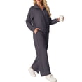 thumbnail image 3 of Cueply 2 Piece Sets for Women Outfits Sweatsuits Long Sleeve Sweatshirts Sweatpant Lounge Set with Pockets, 3 of 8