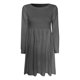 thumbnail image 4 of Vestido de punto de color liso para mujer, manga larga y largo midi. Cómodo y versátil para todas las estaciones. Tallas: S-XL., 4 of 4
