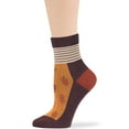 thumbnail image 6 of 7BIGSTARS KINGDOM Women's Bamboo Diabetic Quarter Novelty Socks - 4 Pack Large- Loose - Seamless- Dot, Stripe, Heart, Leaf,Fall - Sock Size 10-12 Shoe Size 8-12 L Brown, Camel, Beige, Orange, 6 of 9
