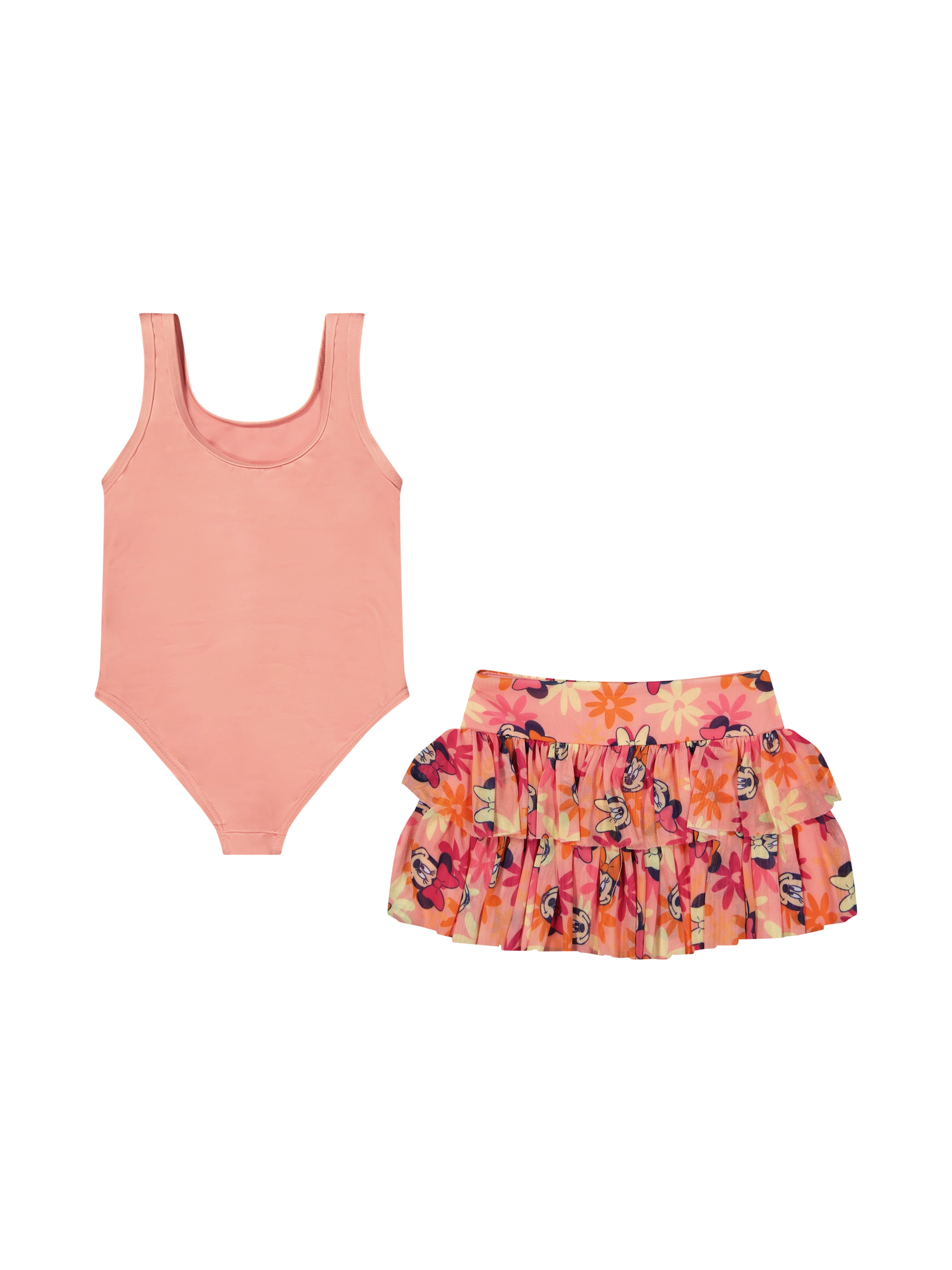 Character Toddler Girl One- Piece Swimsuit and Skirt Set, Sizes 12M-5T