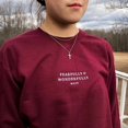 thumbnail image 2 of Fearfully And Wonderfully Made Christian Embroidered Sweatshirt, 2 of 4