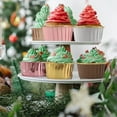 thumbnail image 2 of Foil Cupcake Liners with Lids 100Pack, 3.5Oz Mini Muffin Liners Cupcake Baking Cups,Disposable Muffin Tins Cupcake Wrappers for Wedding Birthday Party, with Spoons-Champagne, 2 of 4