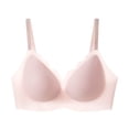 thumbnail image 4 of Wavy Wireless V Neck Bras For Women No Underwire Padded Bralettes Adjustable Straps Bra With Bra Extender, 4 of 4
