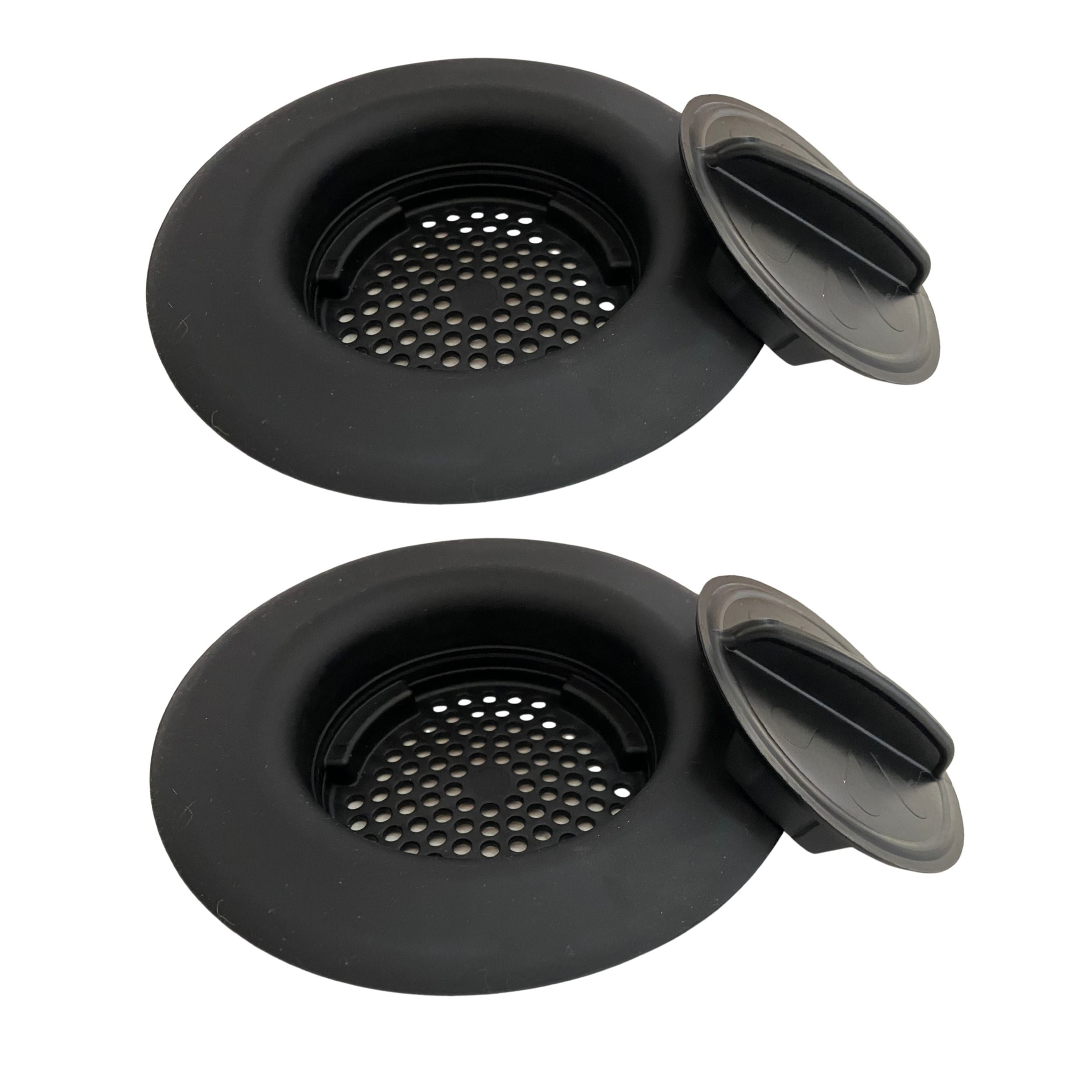 FLI Products Flex Strainer Kitchen sink strainer stopper fits 3-1/2” drains, 5-1/4” diameter 2pk