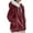 Rouge, variante sur Innerwin Manteau Ouvert Femme Cardigan à Capuche Hiver Couleur Unie Chaud Veste en Molleton Duveteux Rouge 5TG