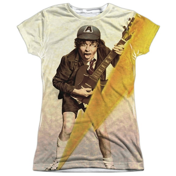 Acdc - Higher Voltage - Juniors Cap Sleeve Shirt - Small