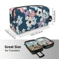 thumbnail image 4 of Goofa Flowers Printed Toiletry Bag with Handle,Large Capacity Travel Makeup Cosmetic Bag for Women, Carry on Airport Airline Compliant Bag, 4 of 9