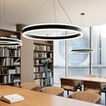 thumbnail image 3 of Sonneman 2305.25 Double Corona 32" Wide Integrated Led Ring Chandelier - Black, 3 of 7