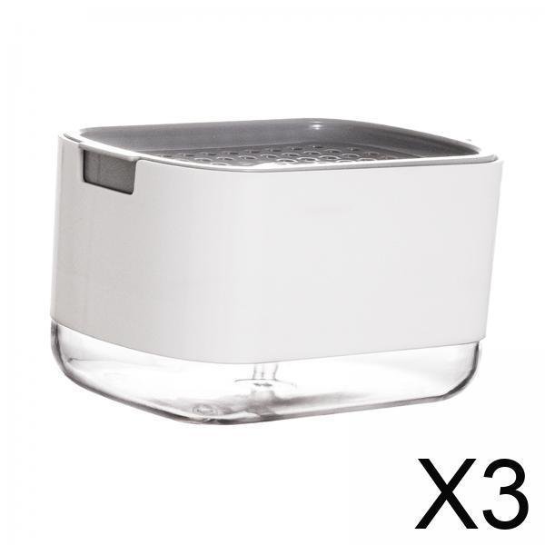 Dispensador de jabón,Dispensador de jabón moderno práctico multiusos,Dispensador de jabón de cocina botella con bomba de líquido,Dispensador de jabón para fregadero de cocina con caja de