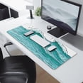 thumbnail image 2 of "Experience Supreme Comfort with our Japanese Blue and White Wave Gaming Mouse Pad XL - Non-Slip Rubber Base, Stitched Edges, 31.5 X 11.8 Inch", 2 of 7