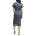 thumbnail image 2 of Aidan Mattox womens  Crepe Back Satin Midi Dress, 2, Blue, 2 of 3