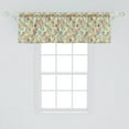 thumbnail image 2 of Ambesonne Abstract Window Valance, Geometric Triangles Consist of Polka Dots and Shabby Stripes in Various Tones, Curtain Valance for Kitchen Bedroom Decor with Rod Pocket, 54" X 18", Multicolor, 2 of 3