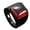 Red, variant on Gemstone Rings for Men Stainless Steel Black Simple Square Cool Colorful Personalized Statement Dainty Jewelry Light Green Size 10