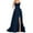 Navy Womens Sleeveless Round-Neck Ankle Dress, variant on Summer Floor Length Ball Gown for Women High Waist Pleated Swing Slit Evening Party Dress Slim Sleeveless Prom Dress Flowy Solid House Dress Trendy Strap Cold Shoulder Babydoll Navy 6