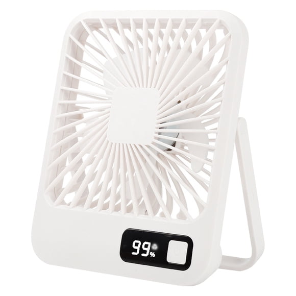 Ventilador de escritorio USB 5 modos de velocidad Soporte estable Carga USB ultra silenciosa Ventilador de escritorio pequeño para la familia Oficina Escuela Blanco