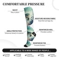 thumbnail image 3 of Lsque Watercolor Turtle5 Pattern Sport Compression Socks for Men & Women 15-20 mmHg Knee High Nurse Pregnant Running Medical and Travel Athletic, 3 of 6