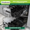 thumbnail image 4 of Recipientes para preparación de comidas Freshware, 2 compartimentos, 50 unidades, 800 ml, 4 of 4