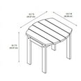thumbnail image 4 of Linon Adirondack Oval End Table, Blue, 4 of 14