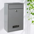 thumbnail image 3 of Caja de Buzón de Bloqueo perfecl Buzón Decorativo Plata, 3 of 7