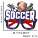 thumbnail image 3 of ¡Gran oferta! Accesorios de refuerzo, gafas con temática de fútbol, suministros para fanáticos, marcos de gafas de fotografía, 3 of 3
