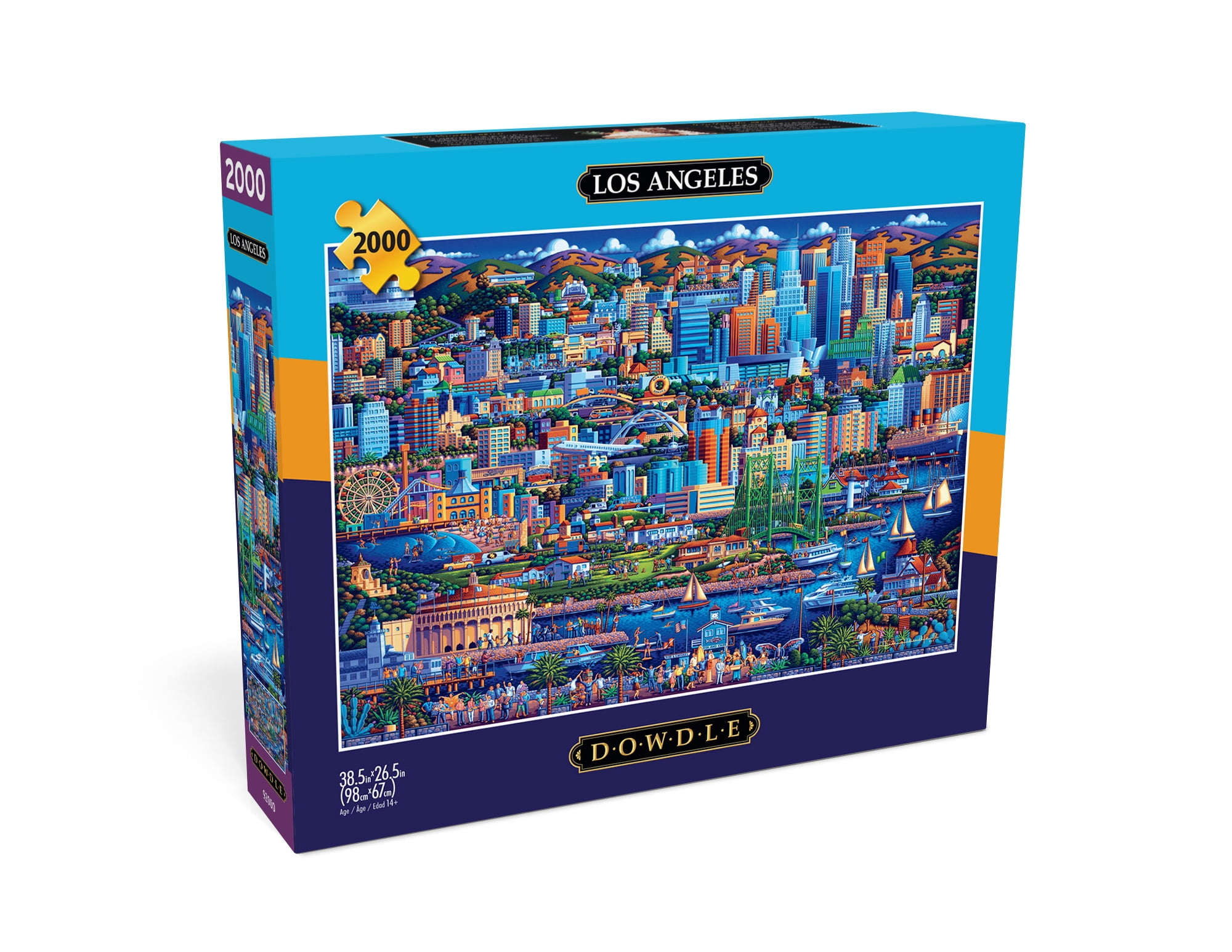 Buffalo Games 2000-Piece Eric Dowdle Los Angeles Adult Interlocking Jigsaw Puzzle