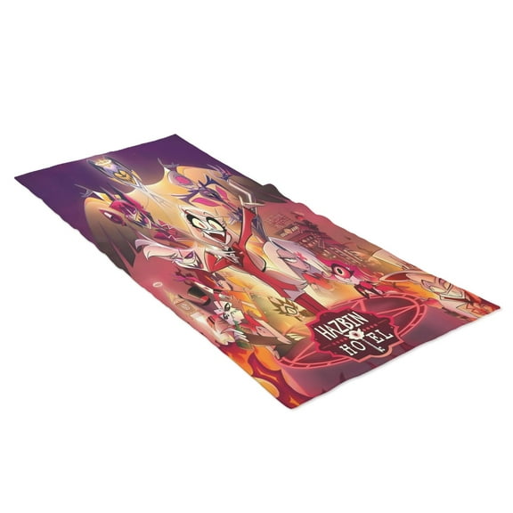 Hazbin Hotel Soft Fast-Dry Custom Towel