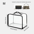 thumbnail image 3 of Bolsa de almacenamiento Cajas transparentes a prueba de polvo Pantalla Bolsas protectoras impermeables Organizador Ropa Cubierta a prueba de Almacenamiento y organización del hogar Negro METRO Bewildely HA073736-02, 3 of 6