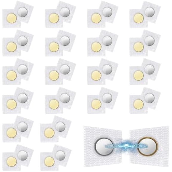 20 Pairs Sew in Magnets, Hidden Magnetic Snap Closure for Thin Fabric ≤ 2mm, PVC Invisible Magnetic Fastener for Bag Lining, Pocket Flap, Clothing Lining$$Art & Craft