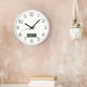 thumbnail image 5 of Reloj de Pared de 12", Esfera Grande con Pantalla LCD para Calendario Permanente, Blanco, 5 of 5