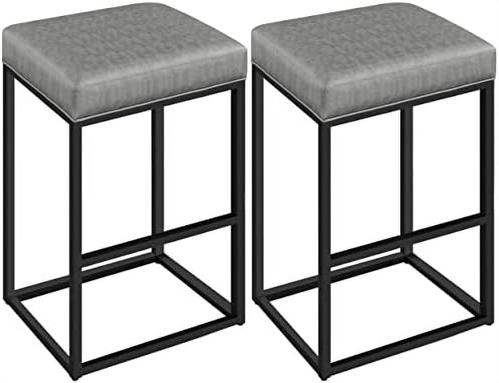 30" Bar Height Barstools Set Of 2 Bar Stools Modern Upholstered Stools Industrial Counter Stools