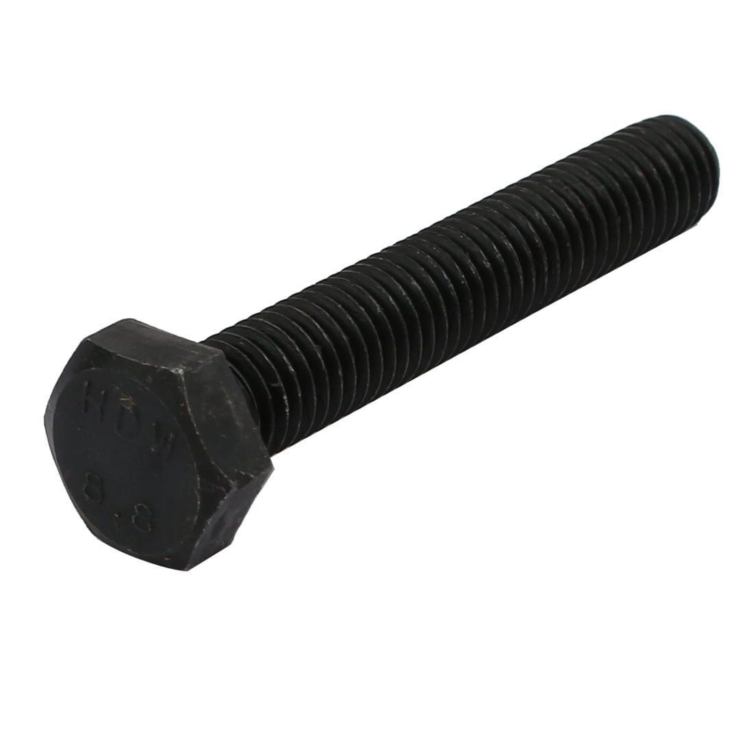 8.8 Grade M10x60mm Full Threaded Left Hand Thread Hex Head Bolt Black ...