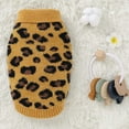 thumbnail image 6 of Leopard Pattern Pet Pullover Soft Knitted Sweater for Halloween Dress-Up – Stylish Texture, 6 of 8