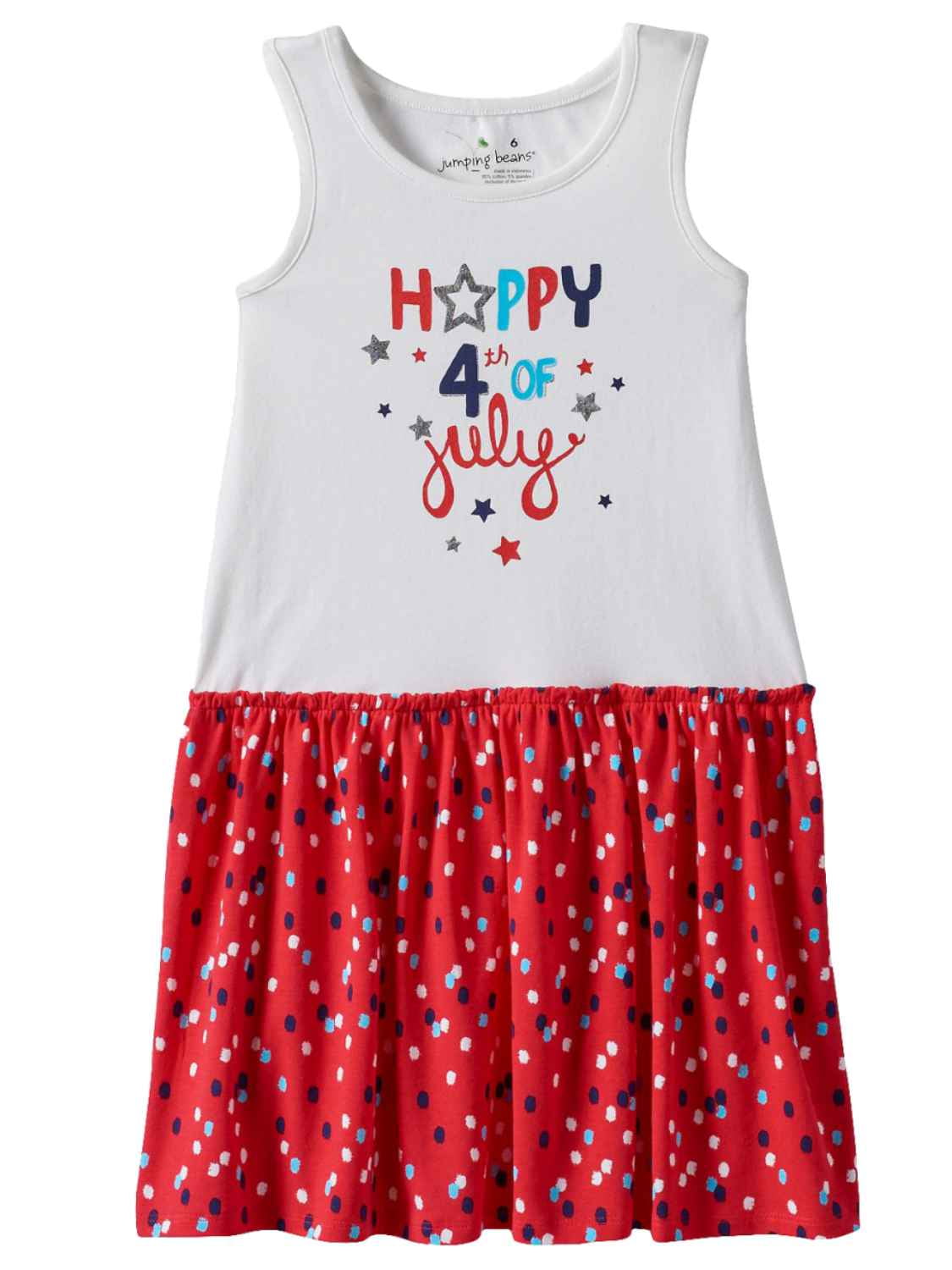 Jumping Beans 4th of July Outfit Red White Blue Top & Jeans or Skirt 6 to 18 Mon 