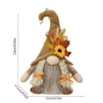 thumbnail image 2 of Uxgjfwu Thanksgiving Decorations - Light Up Rudolph Gnome with Maple Leaves Sunflowers Table Centerpiece, 2 of 6