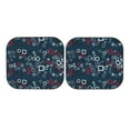 thumbnail image 7 of Haiem Navy Blue Geometric Car Windshield Sun Shade (2 Pieces) Foldable Windshield Sun Shade Car Accessories for Truck SUV Pickup-Large, 7 of 7