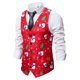 thumbnail image 3 of Chaleco navideño para hombre, chaleco con estampado navideño, chaleco con estampado 3D de Papá Noel, 3 of 6