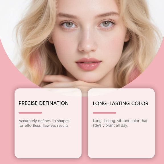 Hauiodp Waterproof Lipliner Lip Shape Natural Waterproof Makeup Holding Not Easy To Easy To Color