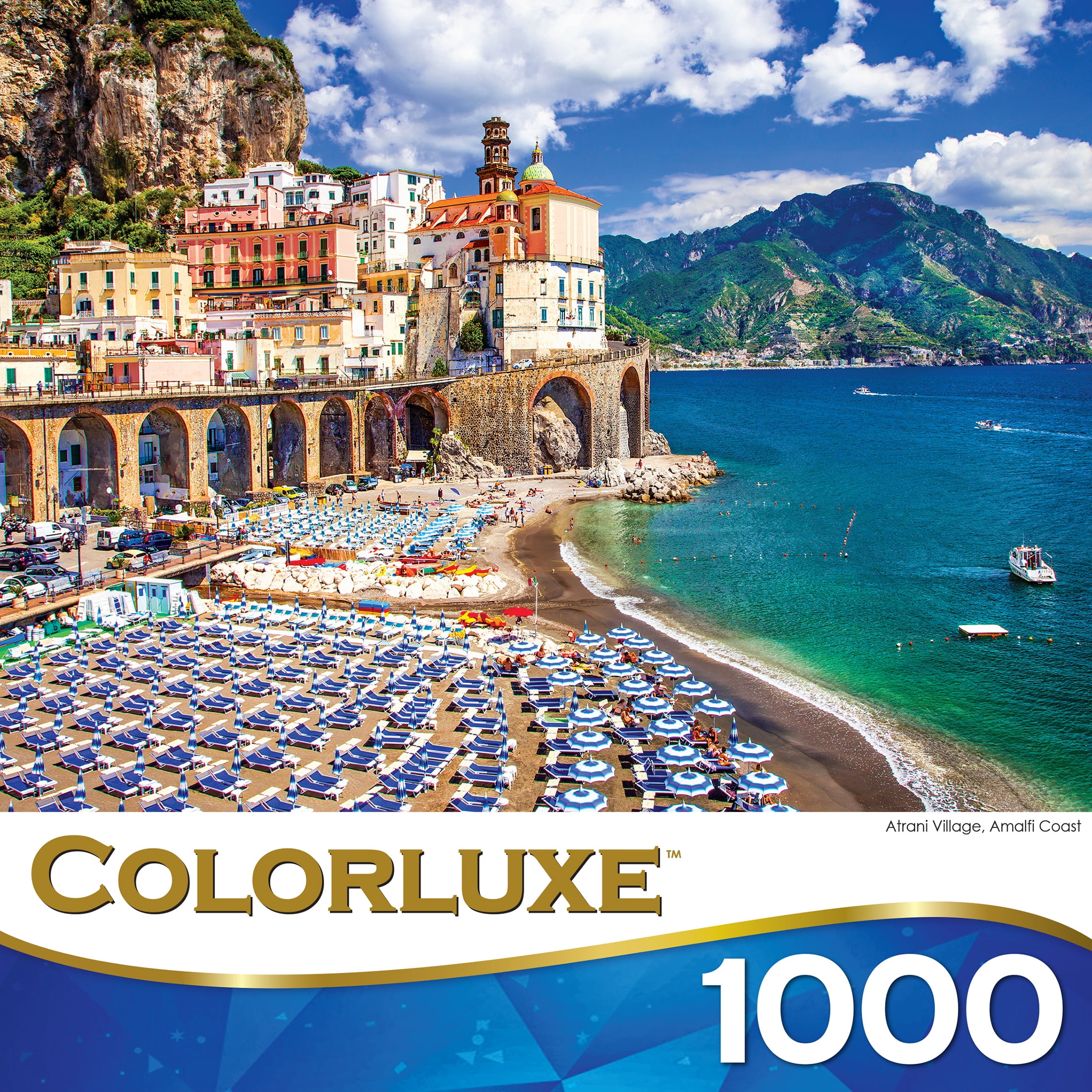 Roseart Colorluxe 1000 Piece Abrani Village, Amalfi Coast Adult Interlocking Jigsaw Puzzle