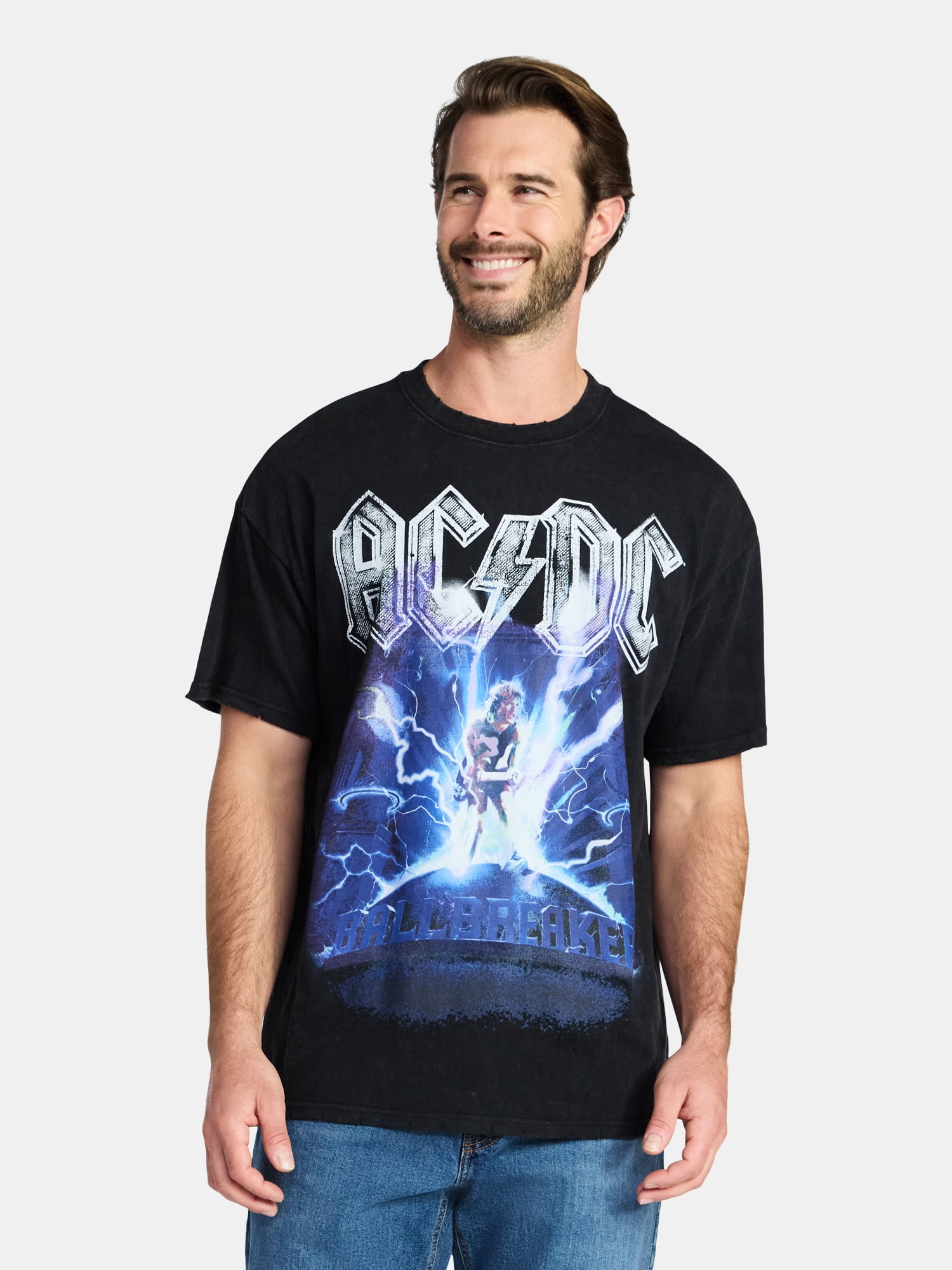 2Pac Men's and Big Men's Tupac Shakur Signature Cotton Graphic Tee