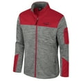 thumbnail image 2 of Men's Colosseum  Gray/Cardinal Arkansas Razorbacks Guard Full-Zip Jacket, 2 of 3