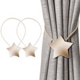 thumbnail image 1 of Magnetic Curtain Tiebacks Clips Decorative Rope, 2 Pack Tie Backs Weave Holder For Window Draperies Hold Curtains Drape Ties Backs Holdback,, 1 of 5