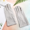 thumbnail image 5 of HOMEIORA Sun Gloves for Women UV Protection Fingerless Non Slip Sunscreen Driving Gloves for Summer Outdoor - Gray, 1 Pair, 5 of 5