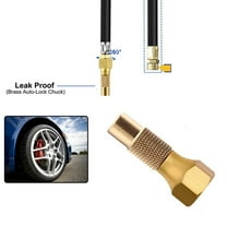 LIKEM Tire Heavy Duty Screw on Tire air chucks for Tire Inflator Gauge