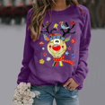 thumbnail image 5 of Womens Casual Long Sleeve Graphic Tee Shirts Crew Neck Sweatshirts Pullover Tops For Women, 5 of 7