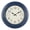 18" Blue, variant on 16" Blue Decorative Wall Clock Weather Station for Patio Pool Garden