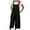 Black-10, variant on Owordtank Womens Solid Color Suspender Jumpsuit Summer Casual Pants