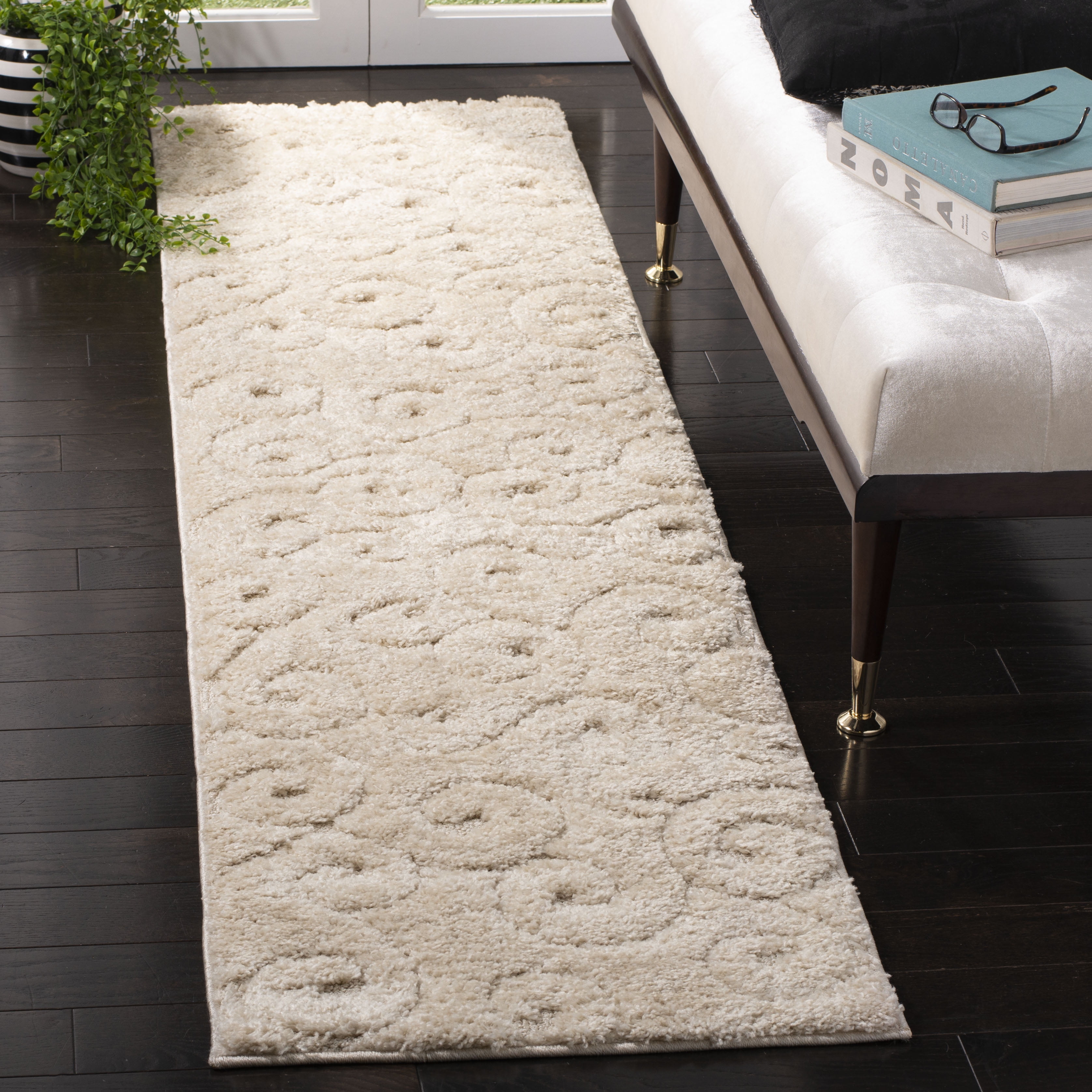 Safavieh Memphis Gavin Geometric Swirls Shag Area Rug or Runner